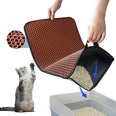 Niubya Premium Cat Litter Mat, Litter Box Mat with Non-slip and