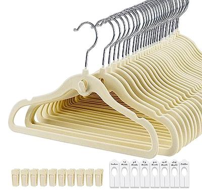 HOUSE DAY Velvet Kids Hangers 60 Pack, Premium Childrens Hangers for  Closet, Ultra Thin Cute Hangers