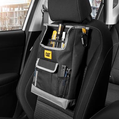 Auto Drive Universal Car Seat Organizer with Drink Holders, Black 