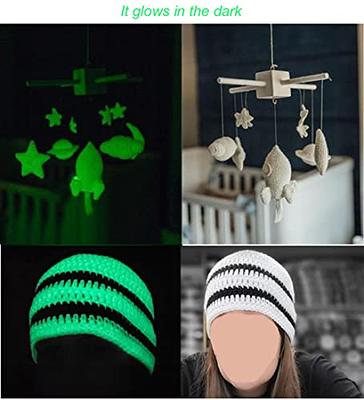 Glow in The Dark Yarn Sewing Crocheting Fluorescent Scrubby DIY Art Crafts  for Hand Knitted Beginner Knitting Household Supplies