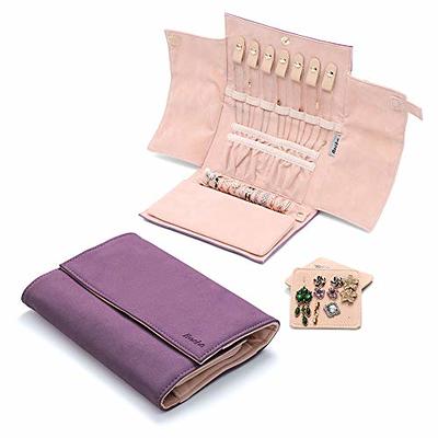 BAGSMART Travel Jewelry Organizer Case Portable Jewelry Roll Bag