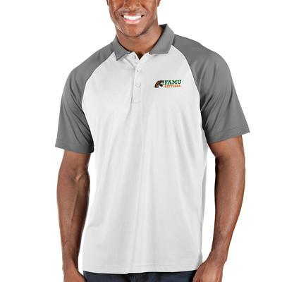 Antigua Men's Denver Broncos Grey Compass Polo