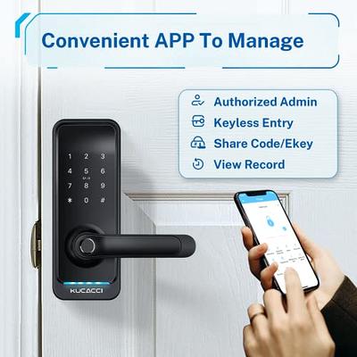 Kucacci Smart Door Lock with Handle: Keyless Entry Door Lock