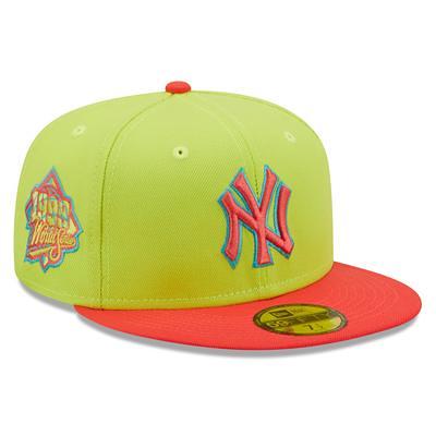 Men's New Era Blue/Orange York Yankees Vice Highlighter 59FIFTY Fitted Hat