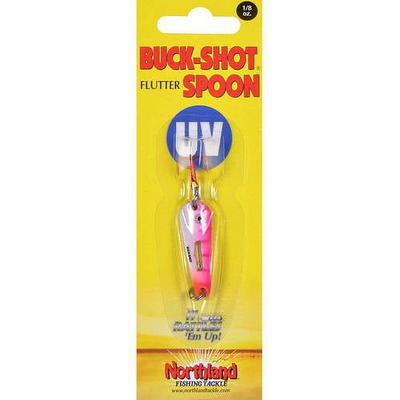 Northland Fishing Tackle Buck-Shot Ice Fishing Rattle Spoon, Super-Glo  Redfish 3/8 Oz, 1/Cd - Yahoo Shopping