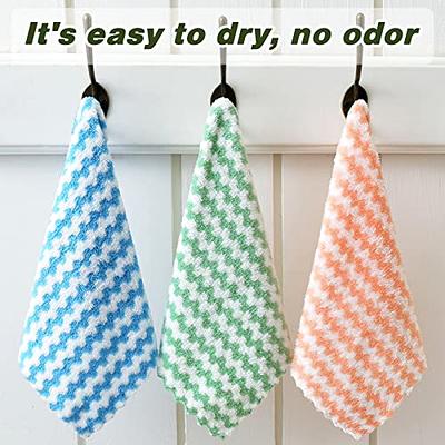 Sliverdew Absorbent Microfiber Cleaning Cloth Lint Free Thick Microfiber  Towels Dish Rags Colored Stripes Reusable Microfiber Cleaning Rags for  Kitchen, Bathroom, Car - Yahoo Shopping