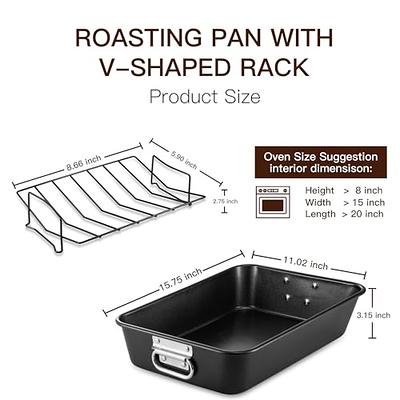 Heavy-Duty Disposable Extra Large Oval Roasting Pan-Durable Turkey Roaster  Pans