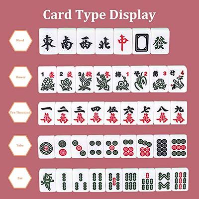 144 Tiles Chinese MahJong Game Set Retro Mah-Jong Fun Family Board