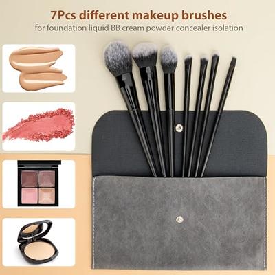 6pcs/set Mini Travel Portable Makeup Brush Set With Soft Animal Hair,  Including Eye Shadow Brush, Loose Powder Brush, Blush Brush, Blending  Brush