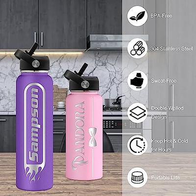 Engraved Water Bottle, Womens Water Bottle, Stainless Steel Water