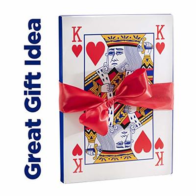Prextex Jumbo Playing Cards Full Deck Huge Poker Index Giant Playing Cards  Fun for All Ages! - Large Playing Cards - Size 8.5 x 11 Inches