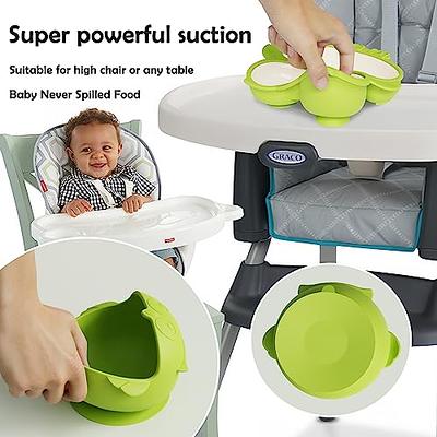 Baby Led Weaning Supplies, 10 Pack Silicone Baby Feeding Set - Baby Bowls  and Plates with Suction, Toddler Spoons and Fork, Toddler Cups with  Replaceable Lids (Green) - Yahoo Shopping