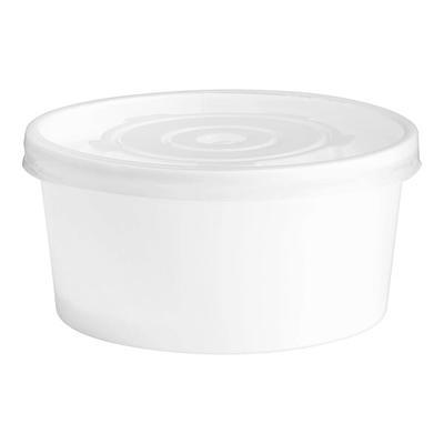 Choice 8 oz. Double Poly-Coated Paper Soup / Hot Food Cup with Vented  Plastic Lid - 250/Case