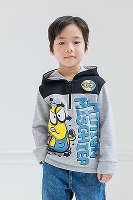 Despicable Me Minions Toddler Boys Fleece Half-Zip Hoodie Gray 4T - Yahoo  Shopping