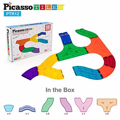 PicassoTiles 2-in-1 Marble Run and Racing Track Magnet Toy