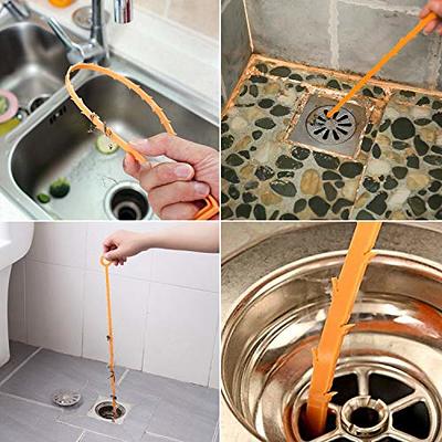 DealEnvy Drain Snake Clog Remover - Efficient Drain Cleaner Tool, Ideal for  Shower and Sink Drains, Hair and Drain Clog Remover Tool - Pack of 3 