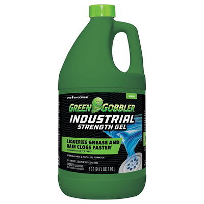 Green Gobbler Industrial Strength Drain Clog Cleaner Gel - 64oz