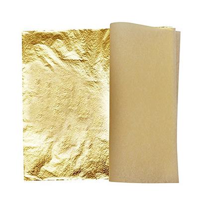 100 Sheets Foil Leaf Paper Imitation Gold Silver Copper Leaf Gilding Craft  Decor