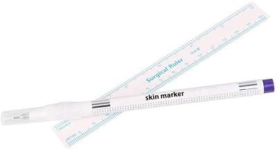 Tattoo, Piercing, Surgical Skin Marker + Sterile Ruler - Esthetic