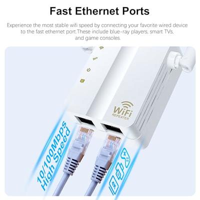 WiFi Extender Signal Booster Repeater for Home Cover Up to 8000 sq.ft, Dual  Band 5GHz/2.4GHz WiFi Signal Strong Penetrability 35 Devices 4 Modes 1-Tap