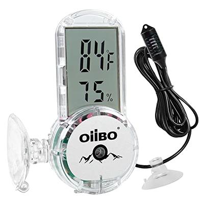 OIIBO Reptile Thermometer Hygrometer for Terrarium Tank, Digital Display  Reptile Thermometer and Humidity Gauge Upgraded Reptile Thermometer with