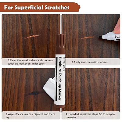 DEWEL Wood Furniture Repair Kit, Wood Floor Scratch Repair Kit, Upgrade 12  Colors Furniture Touch Up Markers and Fillers for Stains, Scratches,  Floors, Tables, Bedposts - Yahoo Shopping