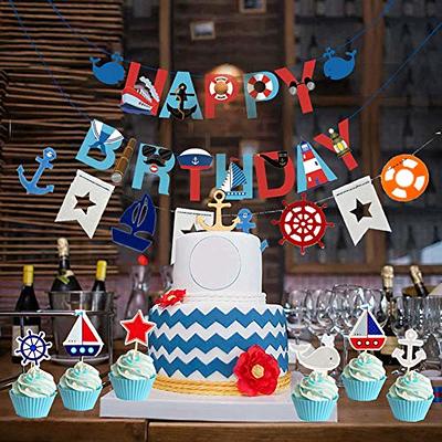 77Pcs Nautical Party Supplies for Boys Nautical Party Decorations Nautical  Happy Birthday Banner Cupcake Toppers Balloons for Kids Girls Baby Shower Nautical  Theme Birthday Party Decoration Supplies - Yahoo Shopping