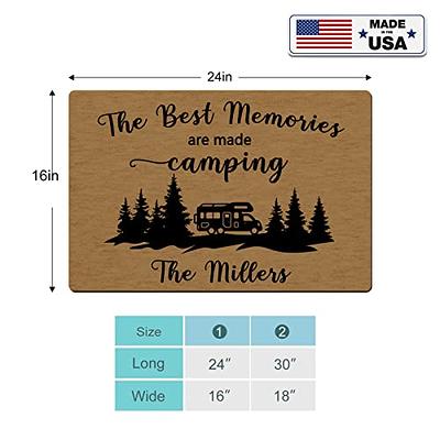 Custom Camper Door Mats with Name,Personalized Welcome to Our Campstie Camper  Doormat,Customized Camping Rv Rugs,Camper Accessories for Travel Trailers  Motorhomes Inside or Outside ,24X16 inches - Yahoo Shopping