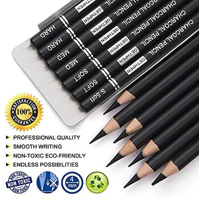 Arrtx Drawing Pencils, 14 Pcs (4H - 8B) Artist Sketching Pencils