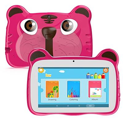  Veidoo Kids Tablet, 7 inch Android Tablet for Kids 2GB Ram  32GB Storage, Toddler Tablet with IPS Screen, Parent Control, Bluetooth,  WiFi, Kid-Proof case with Kickstand, Learning (Light Pink) 