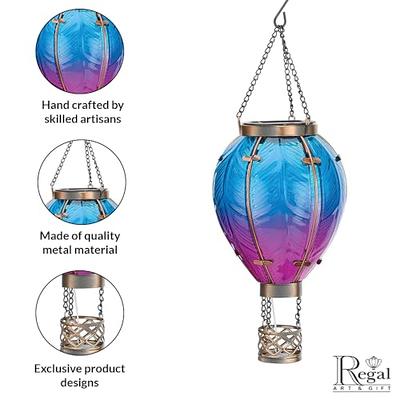 Hot Air Balloon Outdoor Hanging Solar LED Lantern