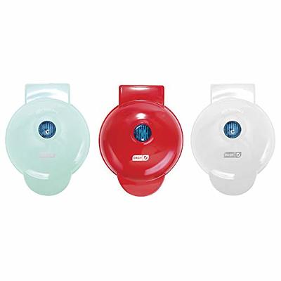 DASH Mini Waffle Maker + Grill + Griddle, 3 in 1 Pack - Red/Aqua/White -  Yahoo Shopping