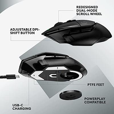 Logitech G502 X Lightspeed Wireless Gaming Mouse - LIGHTFORCE hybrid optical -mechanical switches, HERO 25K gaming sensor, compatible with PC - macOS/ Windows - Black - Yahoo Shopping