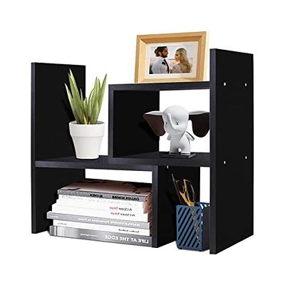 2-Tier Desktop Bookshelf For Computer Desk, Wood And Metal Desk Shelf ,  Adjustable Desk Bookcase, Open Countertop Storage Display Shelf,  Freestanding Small Organizer Rack ( Color : White , Size : 95X2 - Yahoo  Shopping