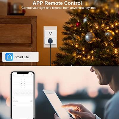 TREATLIFE Smart Dimmer Plug Outdoor Smart Plug Works with Alexa and Google  Home, Light Dimmer APP Remote Control, Max Power 400W, IP44 for Dimmable  Outdoor String Lights, Floor Lamp, Table Lamp 