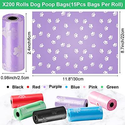 Pet N Pet 200 Counts Unscented Tie Handle Dog Waste Bags Poop Bags Poo