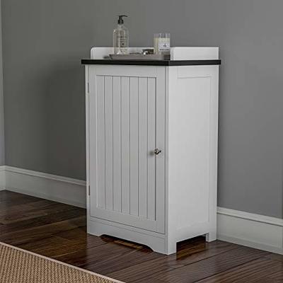 Easyfashion Wooden Bathroom Cabinet Bathroom Storage Unit with 4