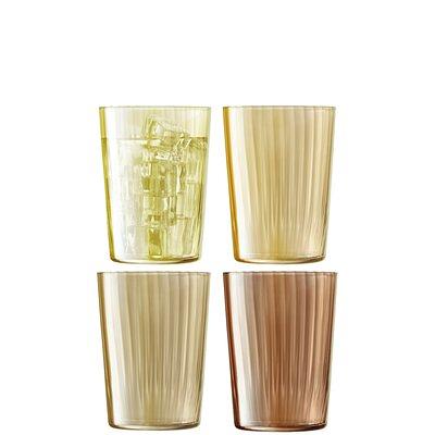 12oz Glass Tremont Short Faceted Tumbler - Threshold™