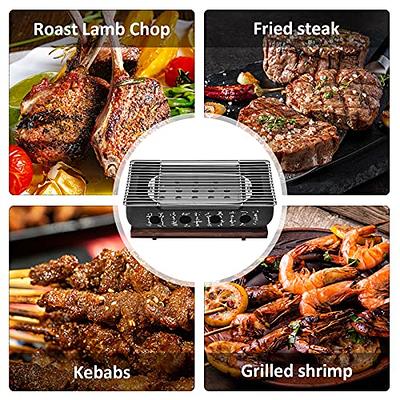 ADREAK 25.6 Inch 3 Burner BBQ Gas Grill Griddle, Stainless Steel Portable  Detachable 30,000 BTU Table Top Propane Barbecue Grill for Camping or