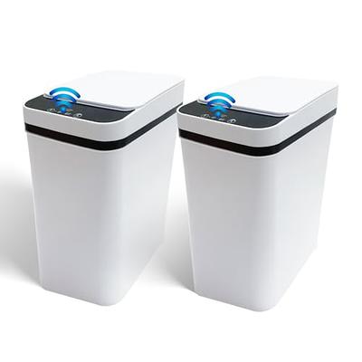 13 Gallon Trash Can Plastic Kitchen Trash Can Automatic Touch Free  High-Capacity Garbage Can With Lid For Bedroom Bathroom Home Office 50  Liter,Blue,Home & Kitchen > Storage & Organization > Trash, Recycling