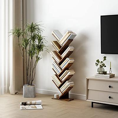 Hoctieon 4 Tier Bookshelf Tall Bookcase Shelf Storage Organizer