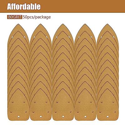 LotFancy Sanding Pads for Black and Decker Mouse Sanders, 50PCS 60 80 120  150 220 Grit Sandpaper Assortment - 12 Hole Hook and Loop Detail Palm  Sander