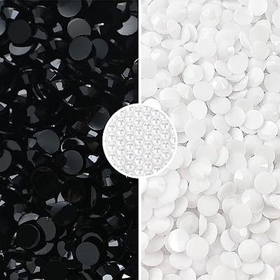 Rhinestones Bulk, Flatback Round Jelly Rhinestones Non Hotfix Crystal Gems  Large Quantity Wholesale for DIY Crafts Clothes Tumblers Face Makeup  Manicure - silver 