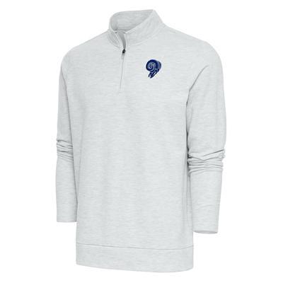 Men's Los Angeles Rams Nike White/Royal Throwback Raglan Long Sleeve T-Shirt