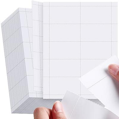  1000 Piece Blank Printable Business Cards 3.5 x 2, Perforated  Card Stock Paper for Inkjet and Laser Printers, 10 Cards Per Sheet (White)  : Office Products