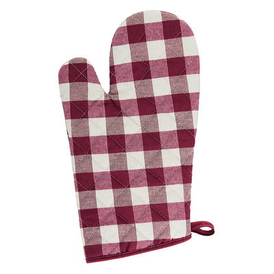 KitchenAid Ribbed Soft Silicone Oven Mitt Set, Lavender Cream, 7.5x13,  Set of 2