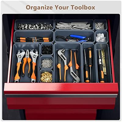 𝟯𝟮𝗣𝗖𝗦】A-LUGEI Tool Box Organizer Tray Divider Set, Desk Drawer  Organizer, Garage Organization and Storage Toolbox Accessories for Rolling Tool  Chest Cart Cabinet Work Bench Small Parts Hardware - Yahoo Shopping