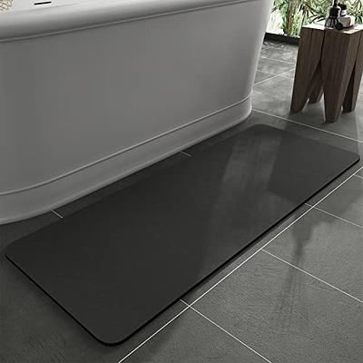 Bath Mat Rug Non Slip Super Absorbent Thin Bathroom Rugs Fit Under Door  Washable Bathroom Floor Mats Shower Rug for in Front of Bathtub Shower Room