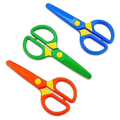 JIALEEY Plastic Child-Safe Scissor Set, Toddlers Training Scissors