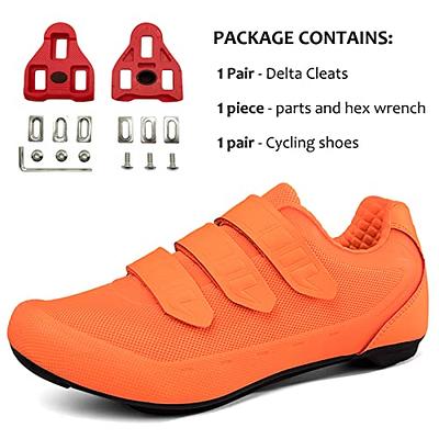 Mens Womens Cycling Shoes Compatible with Pelaton Bike Shoes Road